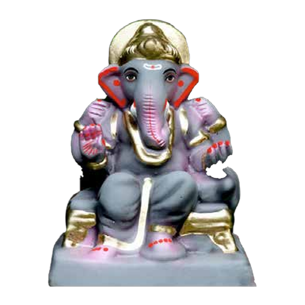 Eco-Friendly Clay Ganesh Idol 8 Inch – EF56 (Pick Up Only)