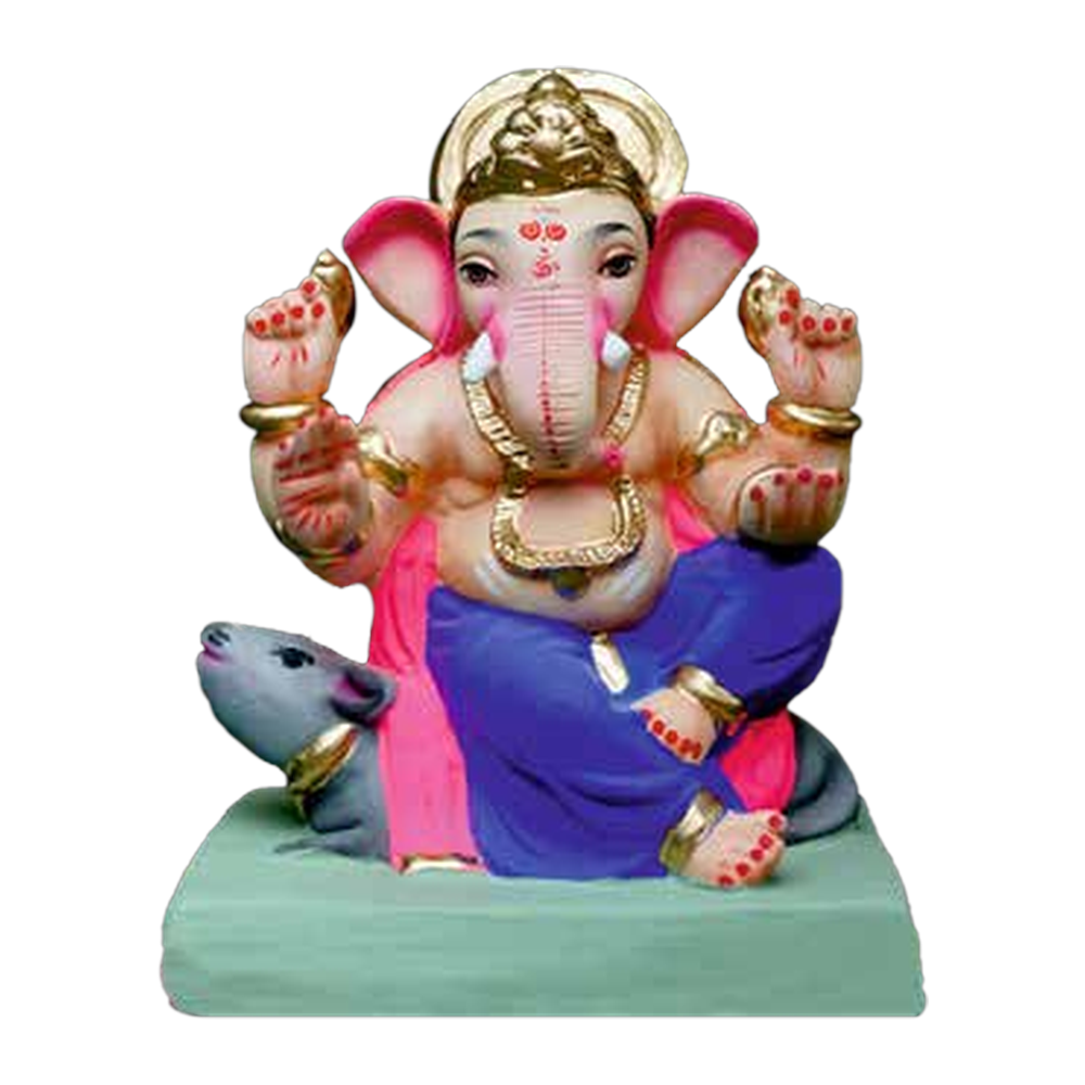 Eco-Friendly Clay Ganesh Idol 10 Inch – EF97 (Pick up only)