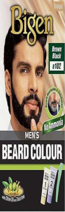 Bigen Men's Beard Colour Brown-Black B102