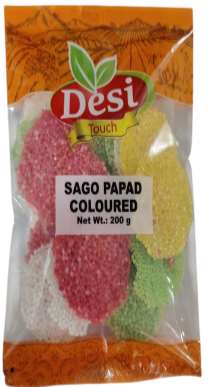 Desi Touch Sago Papad Coloured 200g