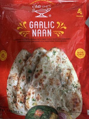 Deep Garlic Naan 4pcs