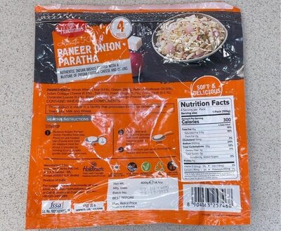 Haldiram's Small Paneer Onion Pratha 400g