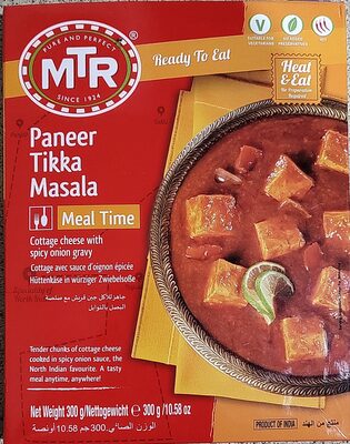 MTR RTE PANEER TIKKA 300G