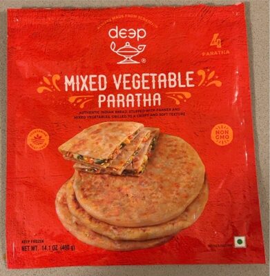 MIX VEGTABLE Paratha DEEP 4 Pc