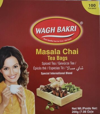 WAGH BAKRI MASALA CHAI TEA BAGS 200 GM